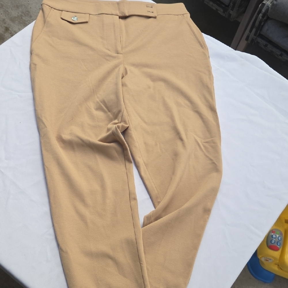 Ralph Lauren Black Label Tan Straight Leg Pants